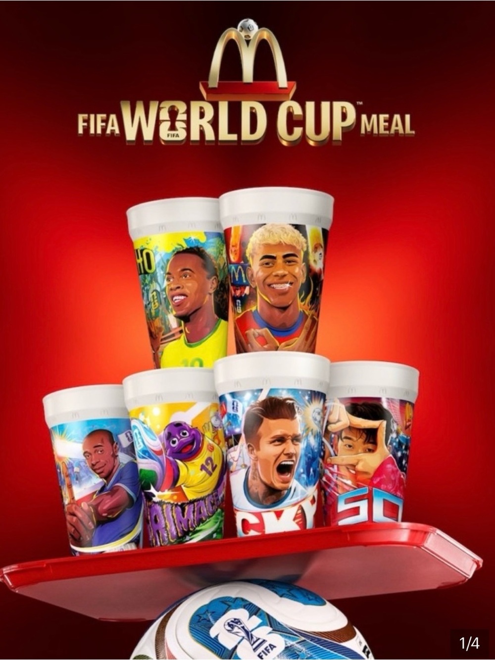 Set of 3 American team , FIFA World Cup Cups - Picture 5 of 9